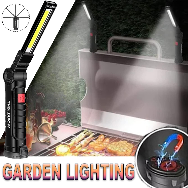 Outdoor Lighting Types - Senter LED Portabel dengan Kait Magnetik