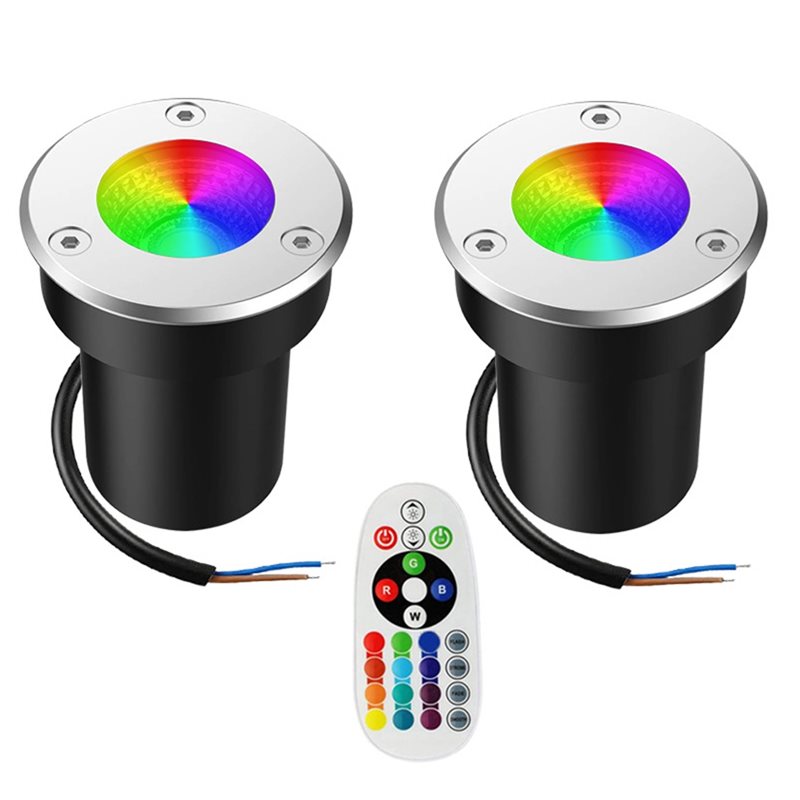 Outdoor Lighting Low Voltage - A01F-Lampu Tanam Luar Ruangan 12V RGBW