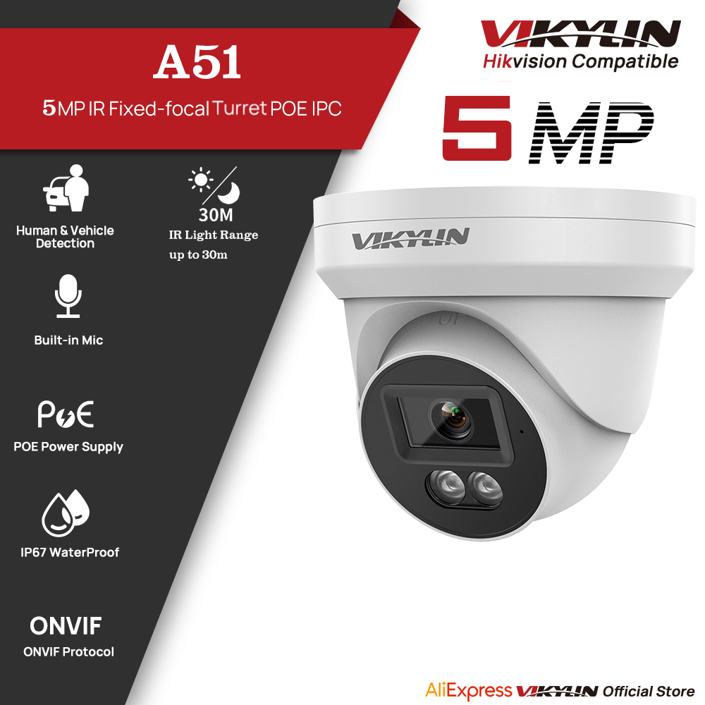 Outdoor Lighting Mains Powered - Kamera Keamanan IP VIKYLIN 5MP dengan