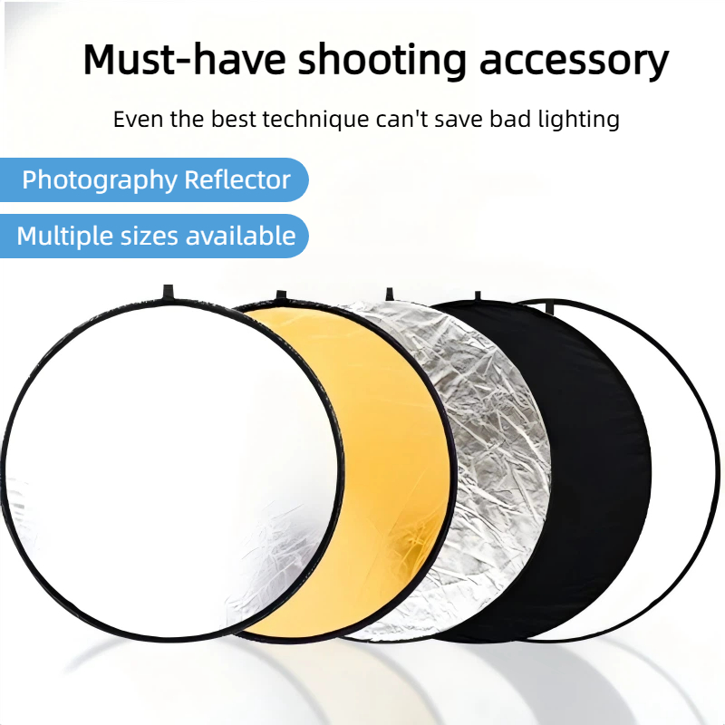 Outdoor Lighting For Photography - Panel Lampu Lipat Portabel Reflektor Emas