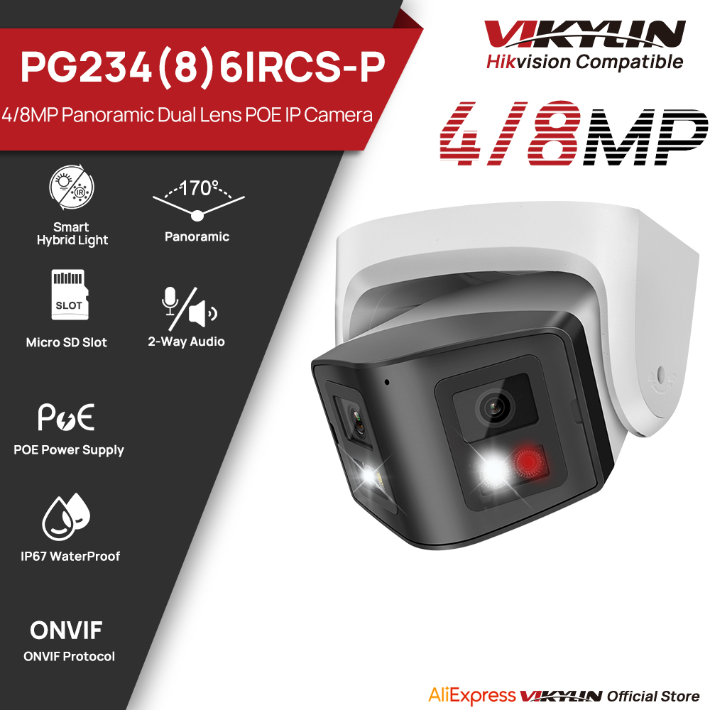 Outdoor Lighting Mains Powered - Kamera IP Pintar Panorama 4/8MP dengan