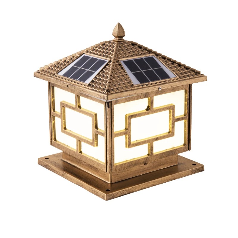 Outdoor Lighting Mains Powered - Lampu Pilar Modern Tenaga Surya Tahan