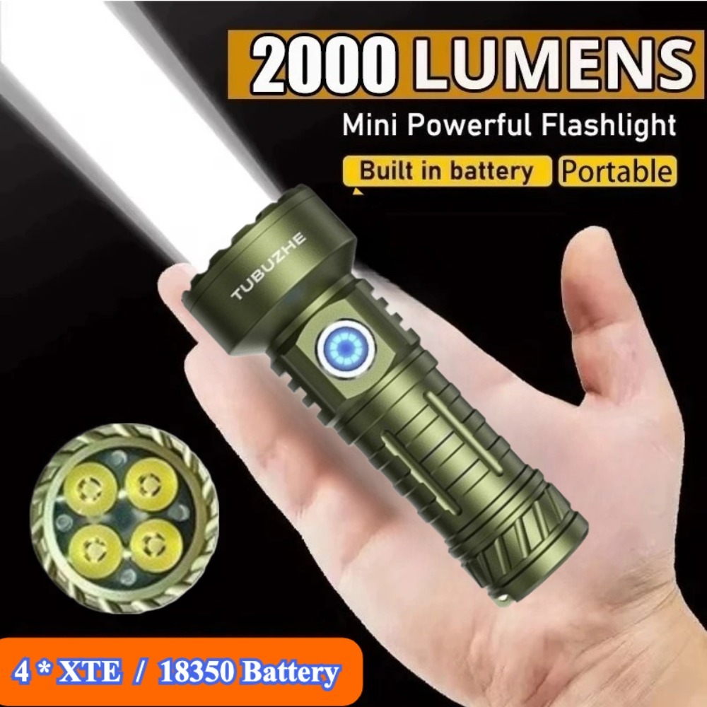 Outdoor Lighting Types - Senter Mini Steel Cannon Super Terang
