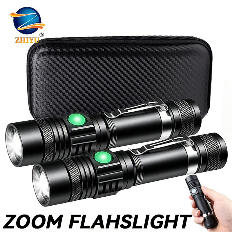 Zinc Outdoor Lighting - Senter LED T6 Isi Ulang, Senter