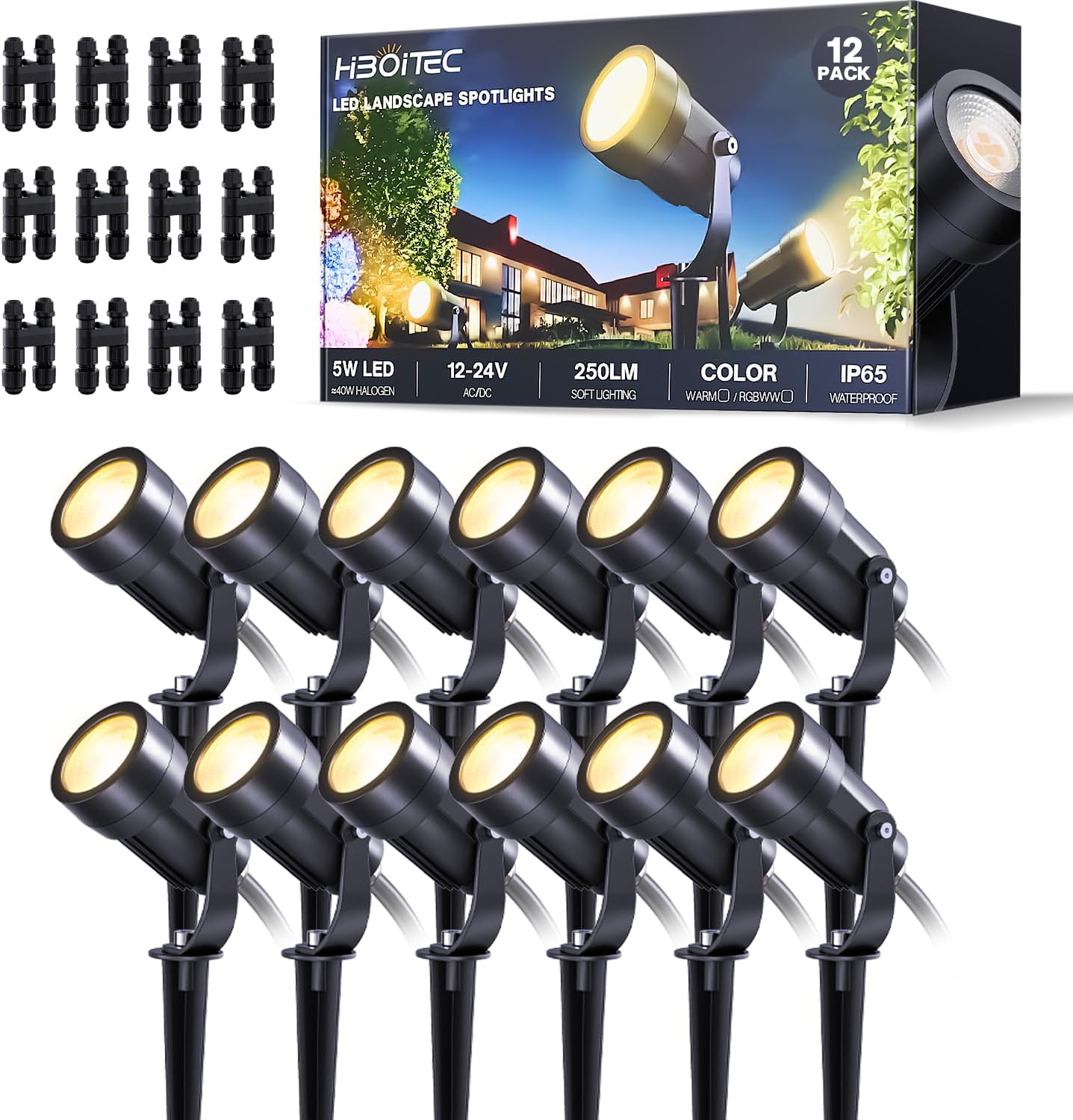 Outdoor Lighting Low Voltage - Dua Belas Paket Lampu Lanskap Tegangan