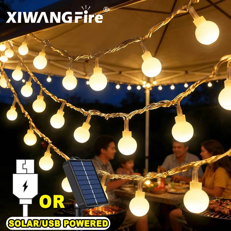 Lampu String Tenaga Surya/USB/ - Zinc Outdoor Lighting ulasan dan harga