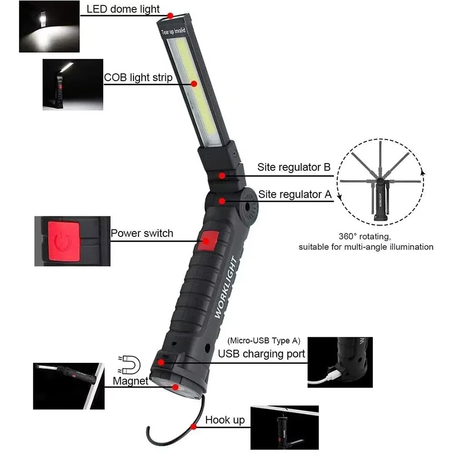 Senter LED Portabel dengan Kai - Outdoor Lighting Types ulasan dan harga