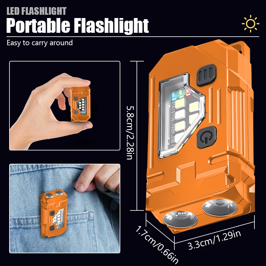 Gantungan Kunci Mini Senter ED - Zinc Outdoor Lighting ulasan dan harga