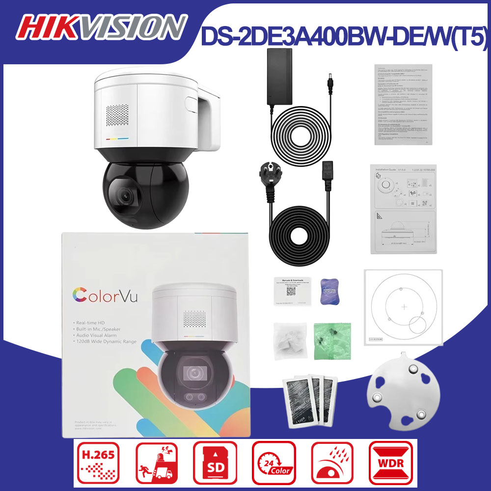 Hikvision DS-2DE3A400BW-DE/W(T - Outdoor Lighting Mains Powered ulasan dan harga
