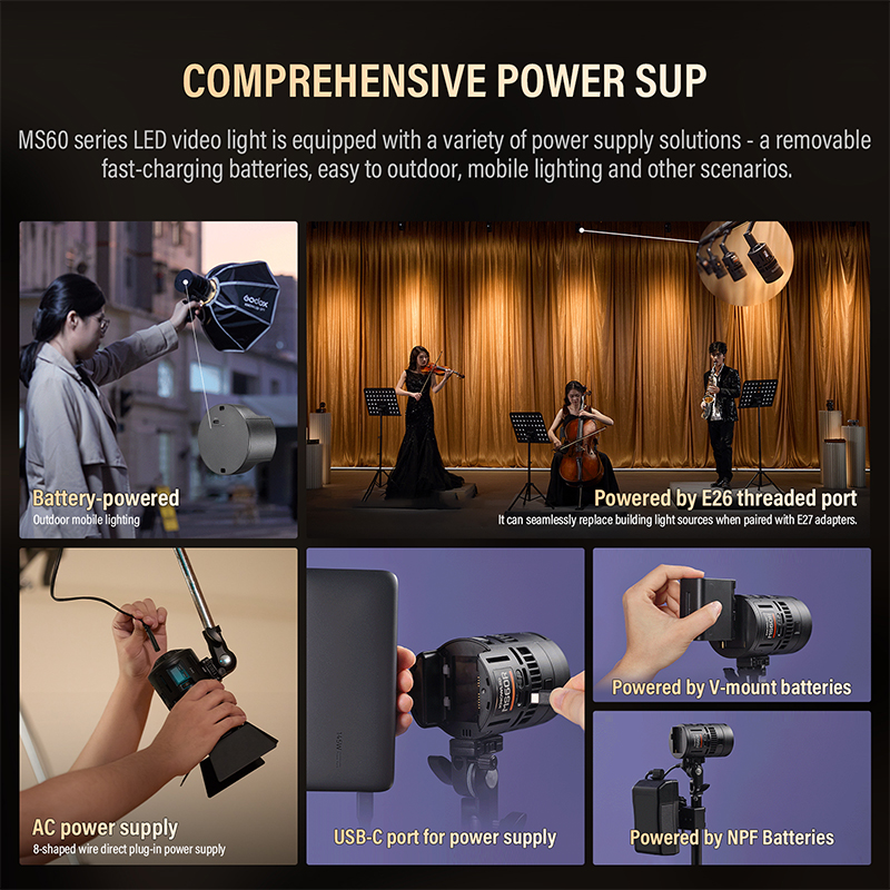 Godox RS60Bi RS60R 60W LED Mon - Outdoor Lighting For Photography ulasan dan harga
