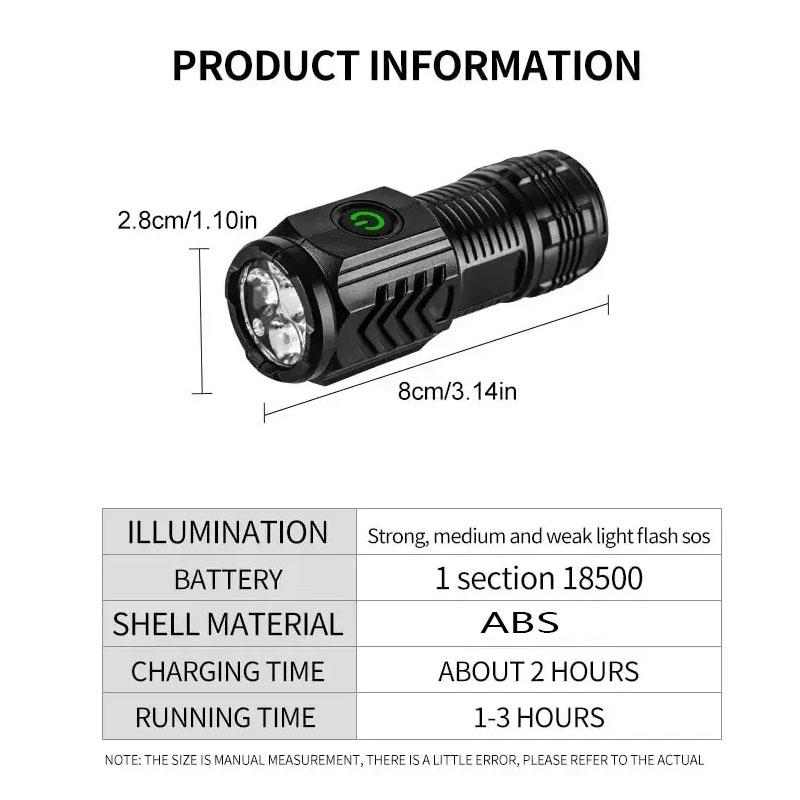 Senter Mini 3LED dengan Klip P - Outdoor Lighting Bollards ulasan dan harga