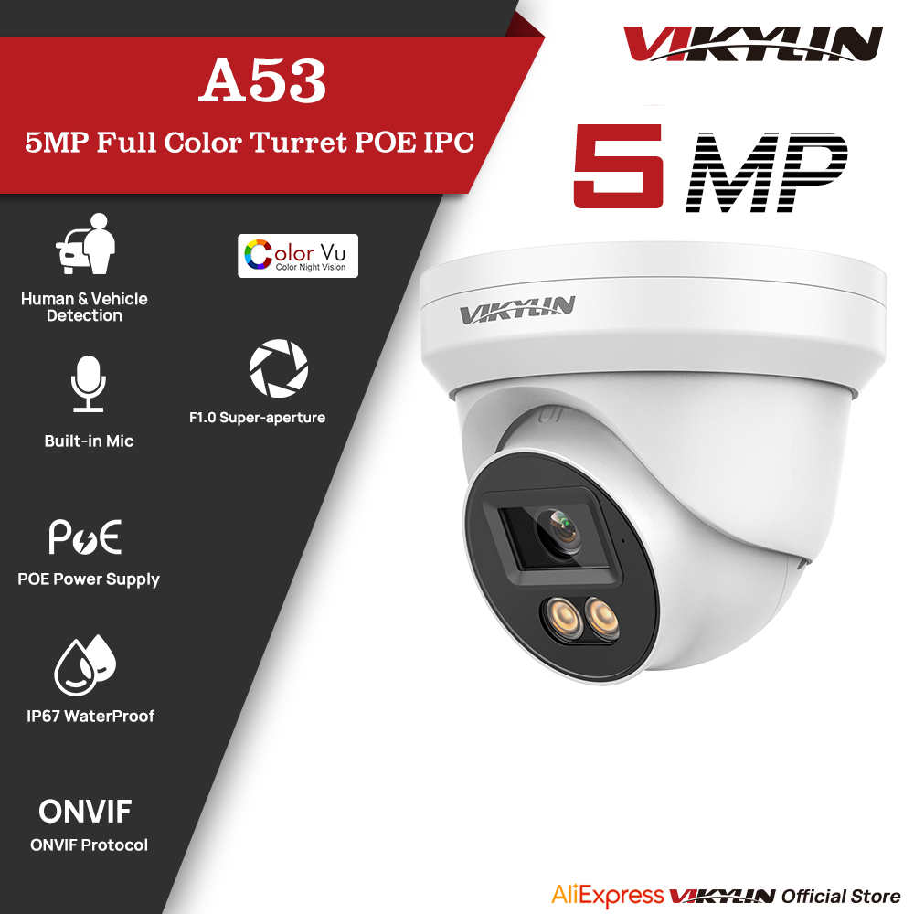 Kamera Keamanan IP VIKYLIN 5MP - Outdoor Lighting Mains Powered ulasan dan harga