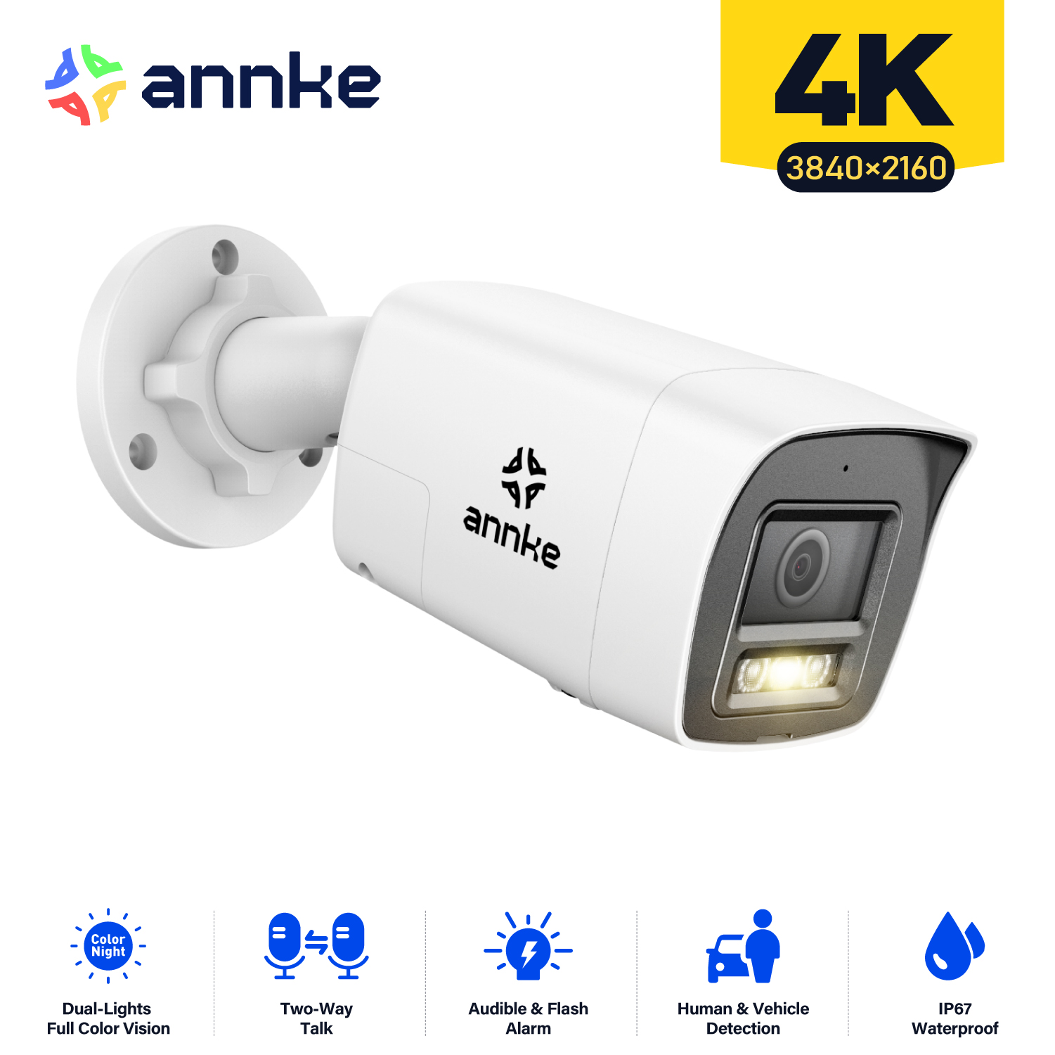 Annke kamera keamanan Poe 4K H - Outdoor Lighting Under Roof ulasan dan harga