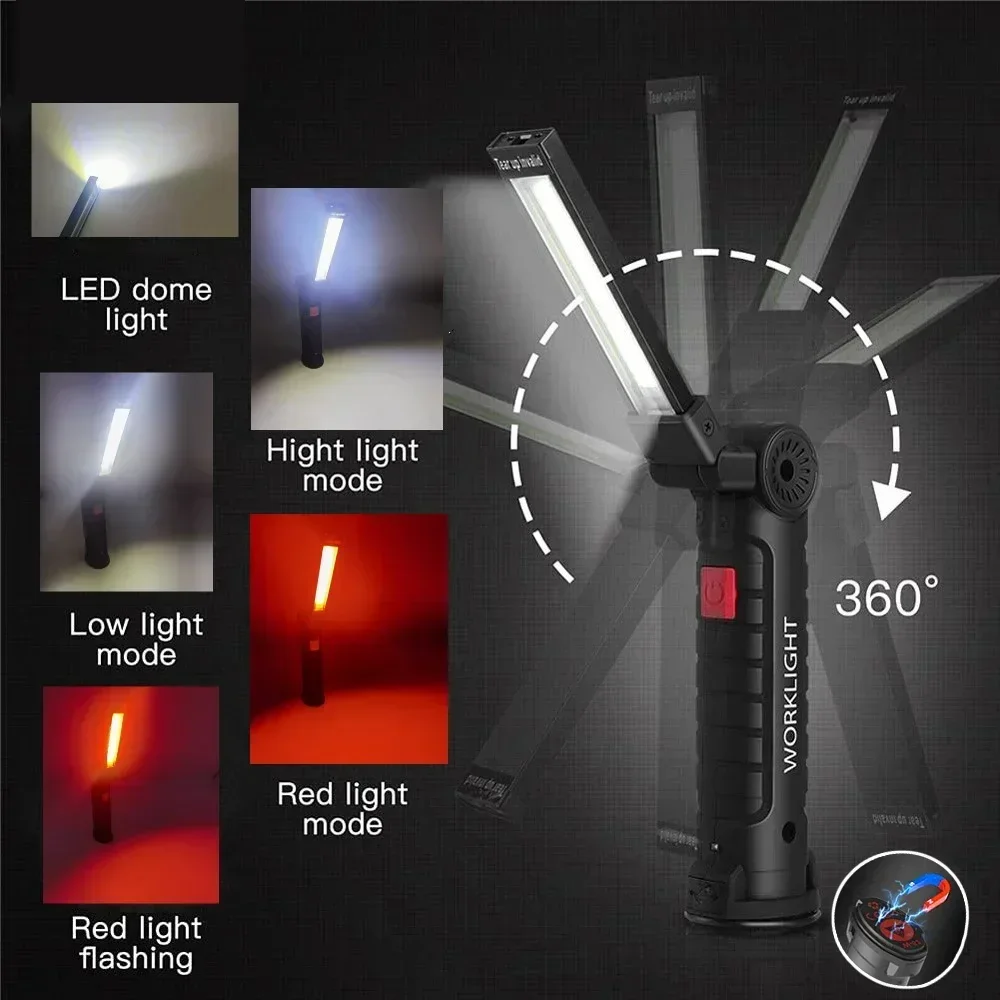 Lampu Inspeksi Senter LED COB  - Outdoor Lighting Types ulasan dan harga