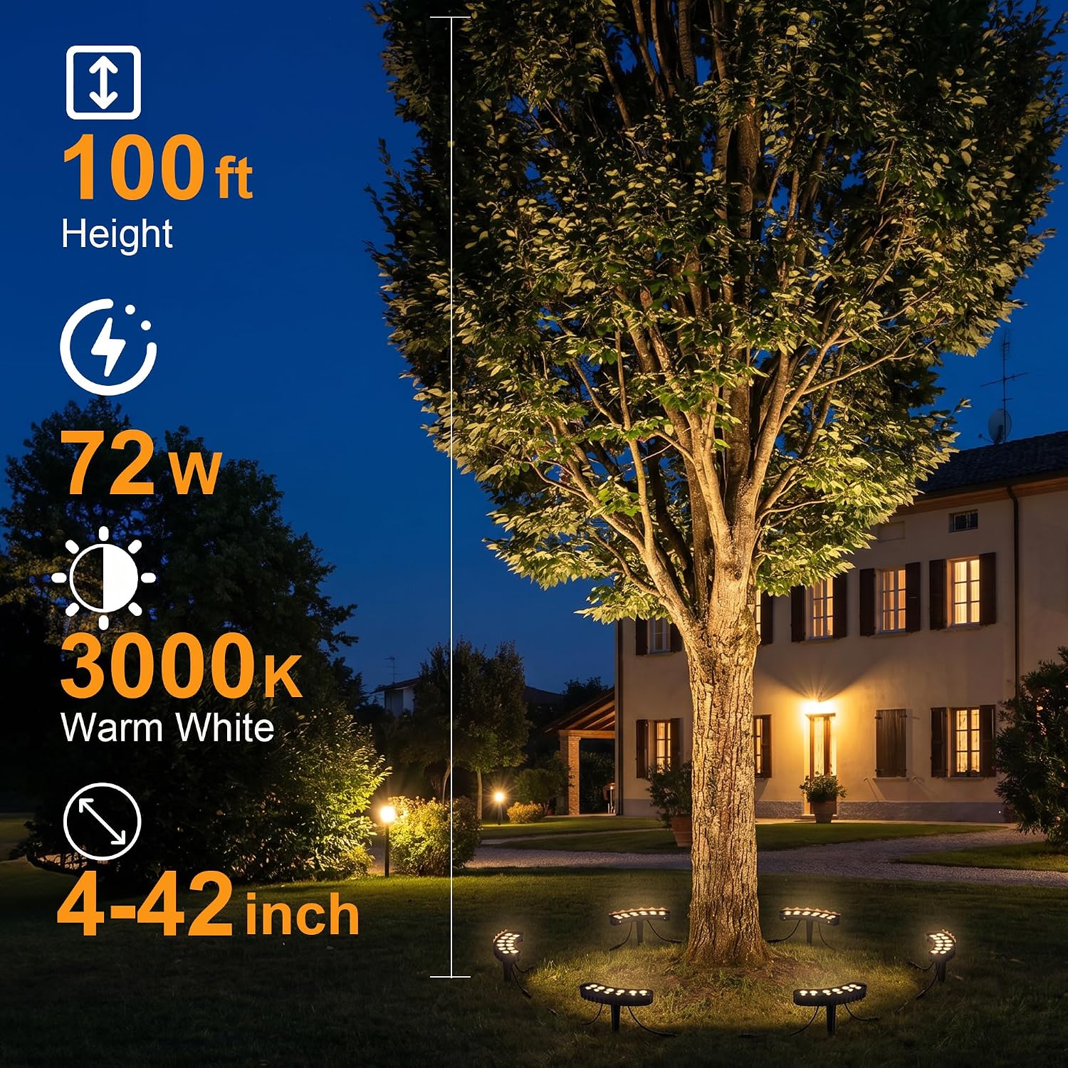 Lampu Pohon Cincin Luar Ruanga - Outdoor Lighting Low Voltage ulasan dan harga